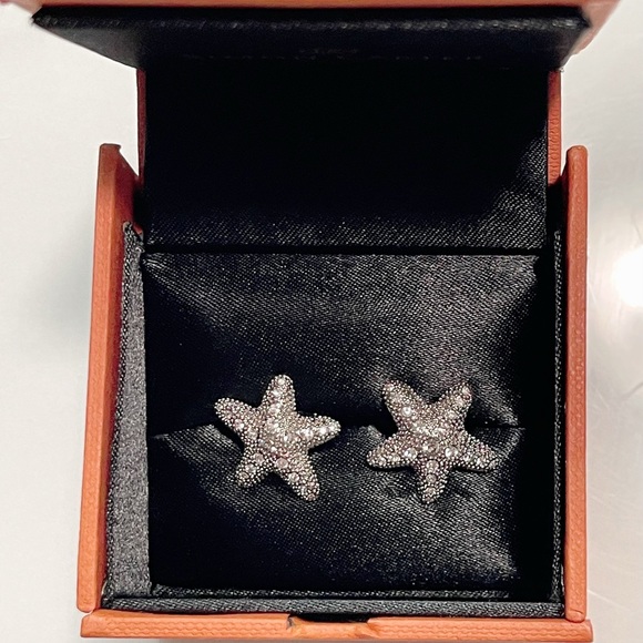 Simon Carter London Crystal Starfish Cufflinks. - Picture 1 of 3